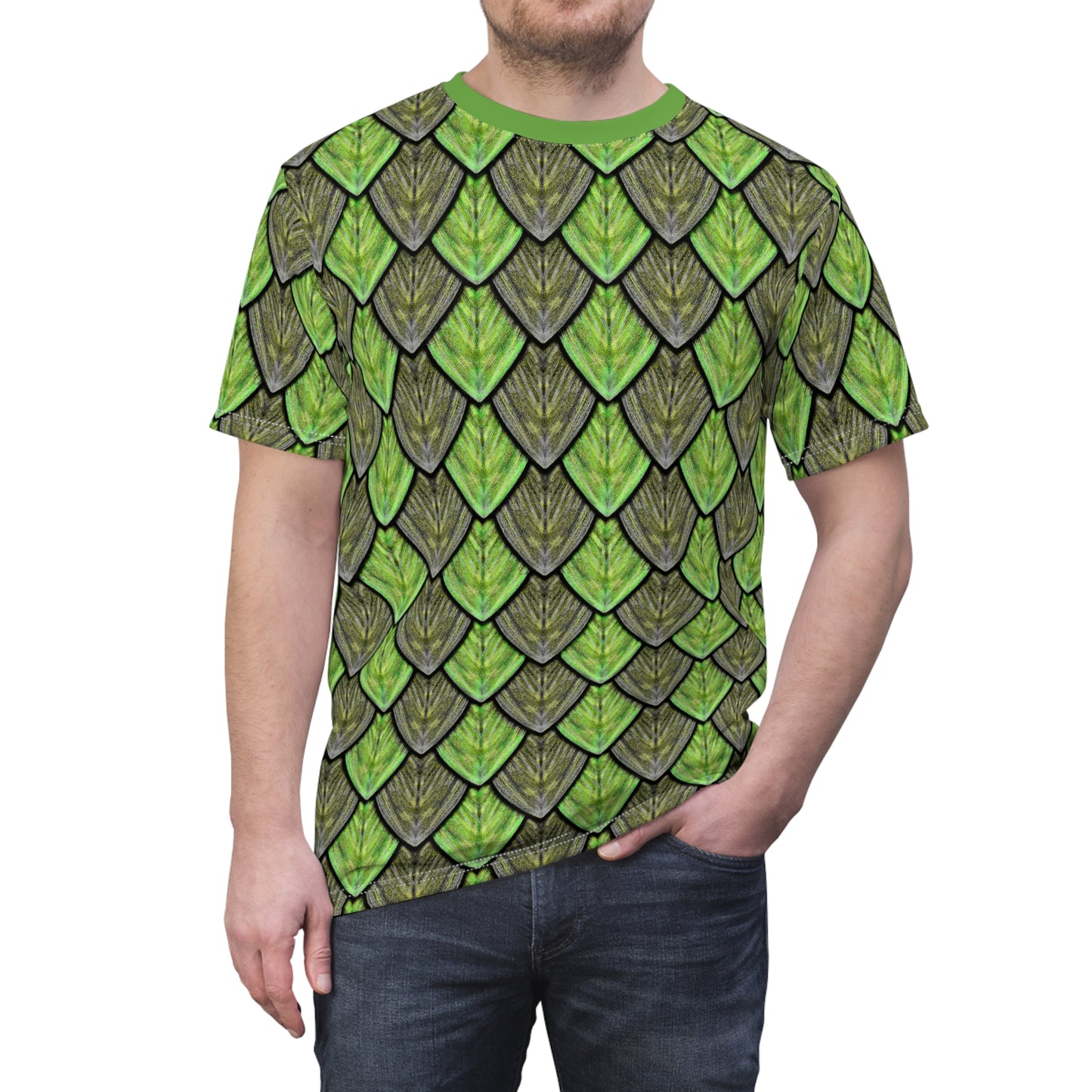 The Wyrmscale Tee - Green Dragon Scales